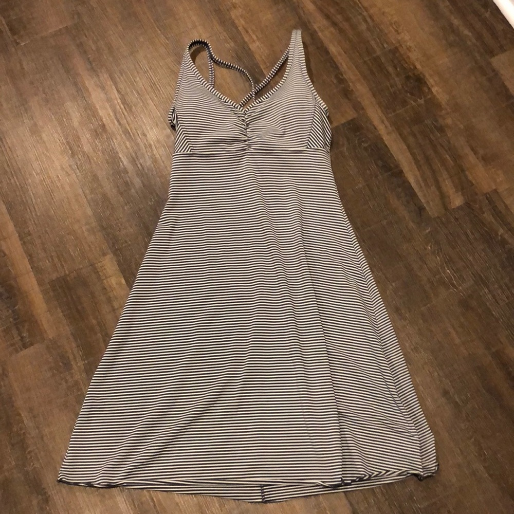 Prana grey stripe dress